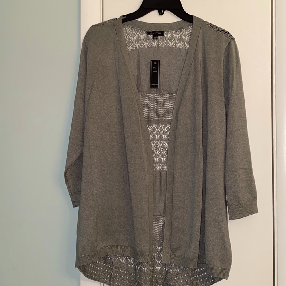 Green Cardigan Size Large NWT